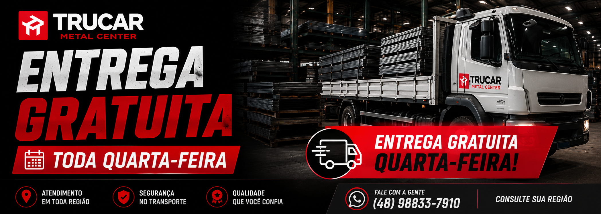Banner de entrega gratuita Trucar