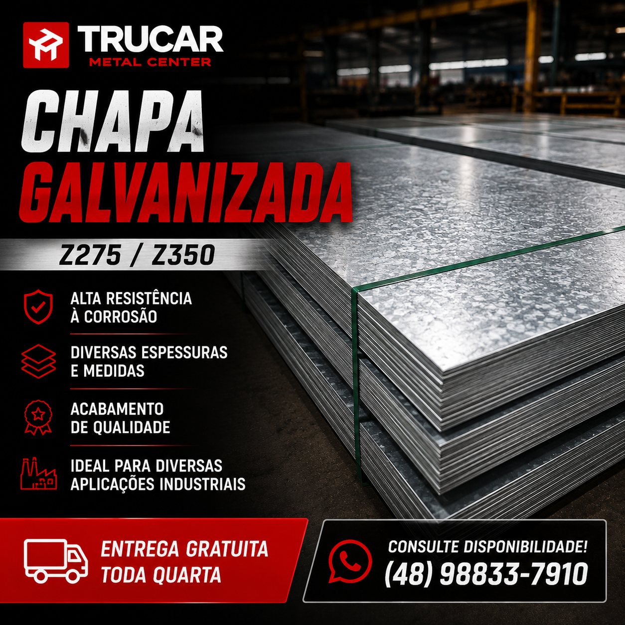 Oferta de chapas galvanizadas